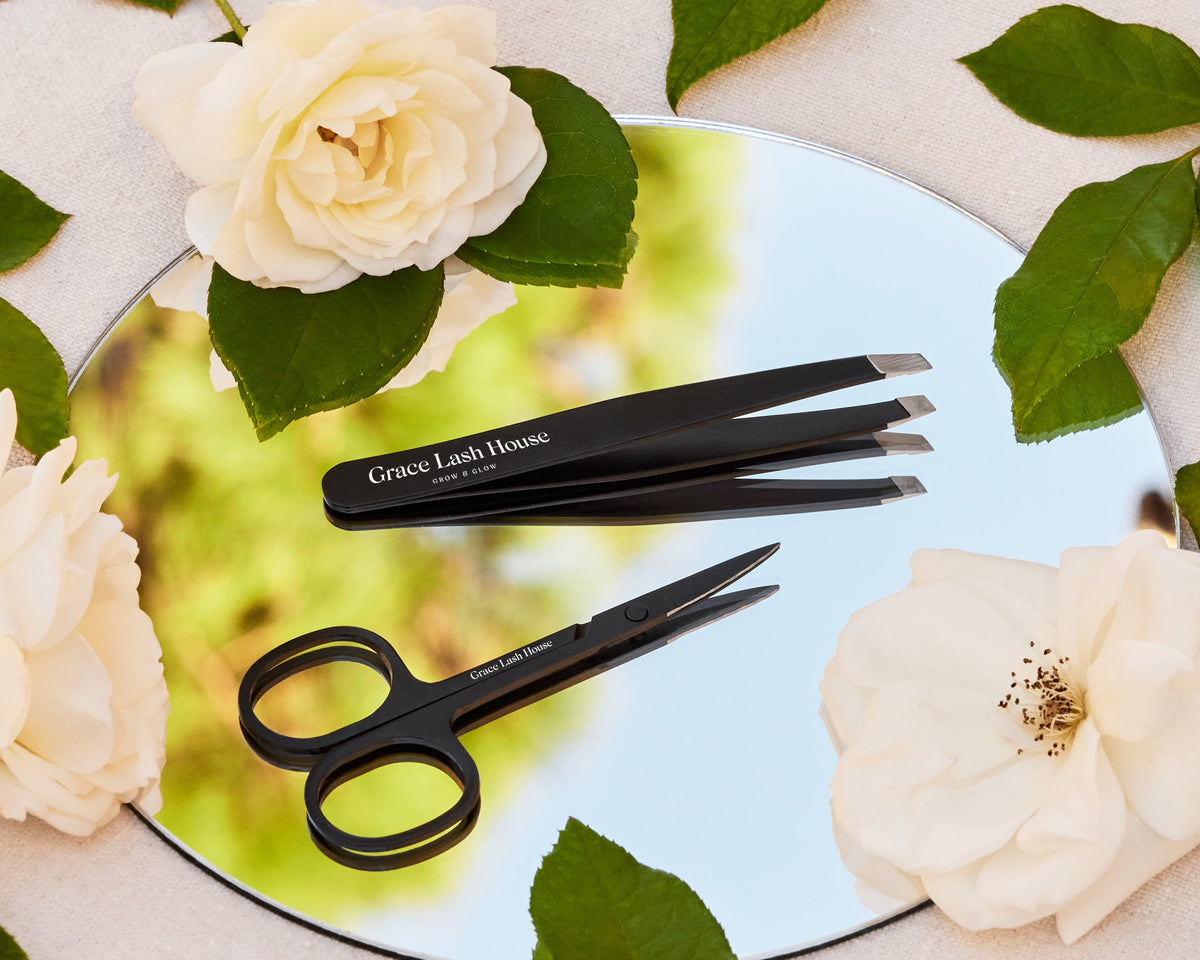 Grace Lash House Precision Tweezers & Scissors Duo