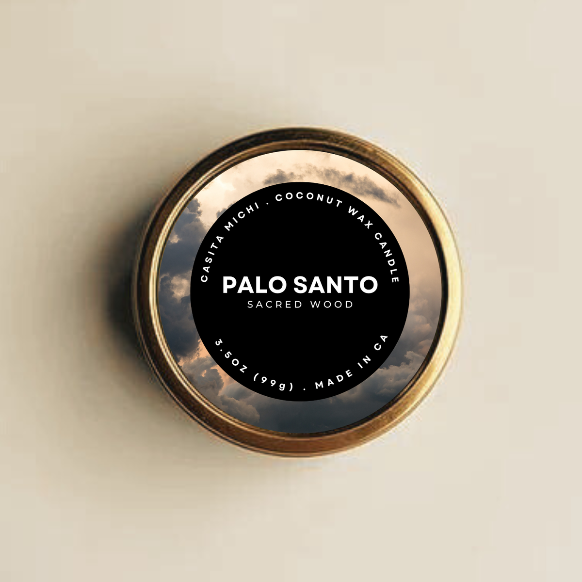 PALO SANTO CANDLE TIN