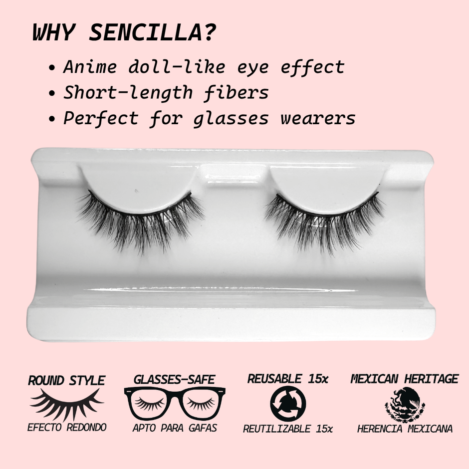 Sencilla | Lash Lover Lashes (Short Anime Rounded, Perfect for Glasses Wearers)