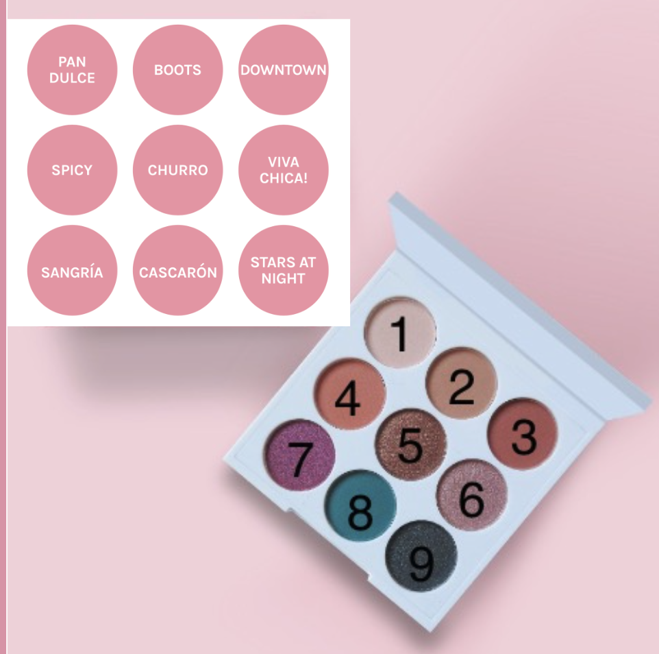 Chica Beauty FIESTA Mini-9 Eyeshadow Palette