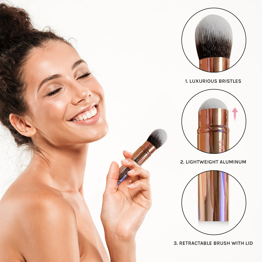 Chica Beauty Dual-Ended Retractable Complexion Brush